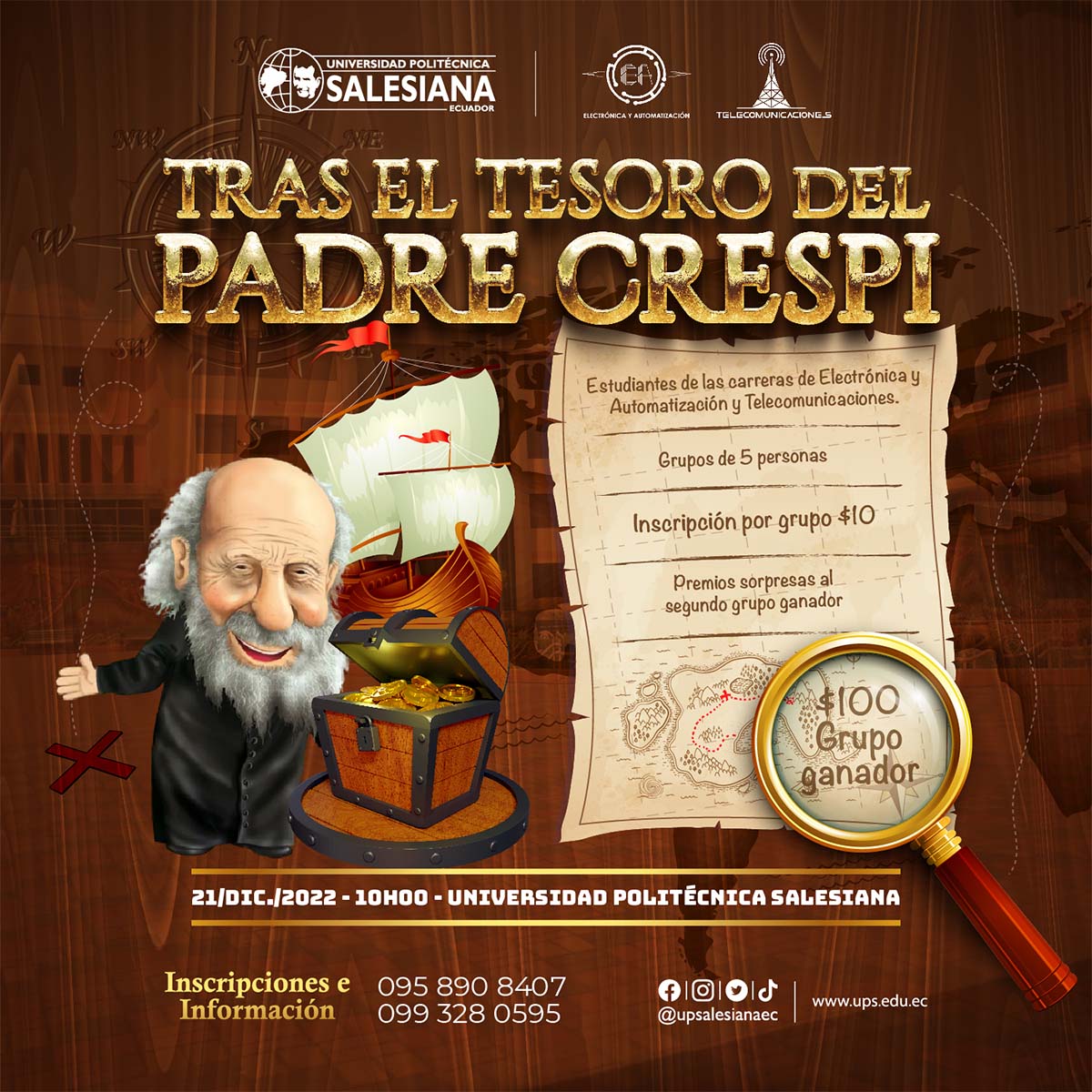 Concurso: Búsqueda del Tesoro - Tras el tesoro del Padre Crespi - UPS