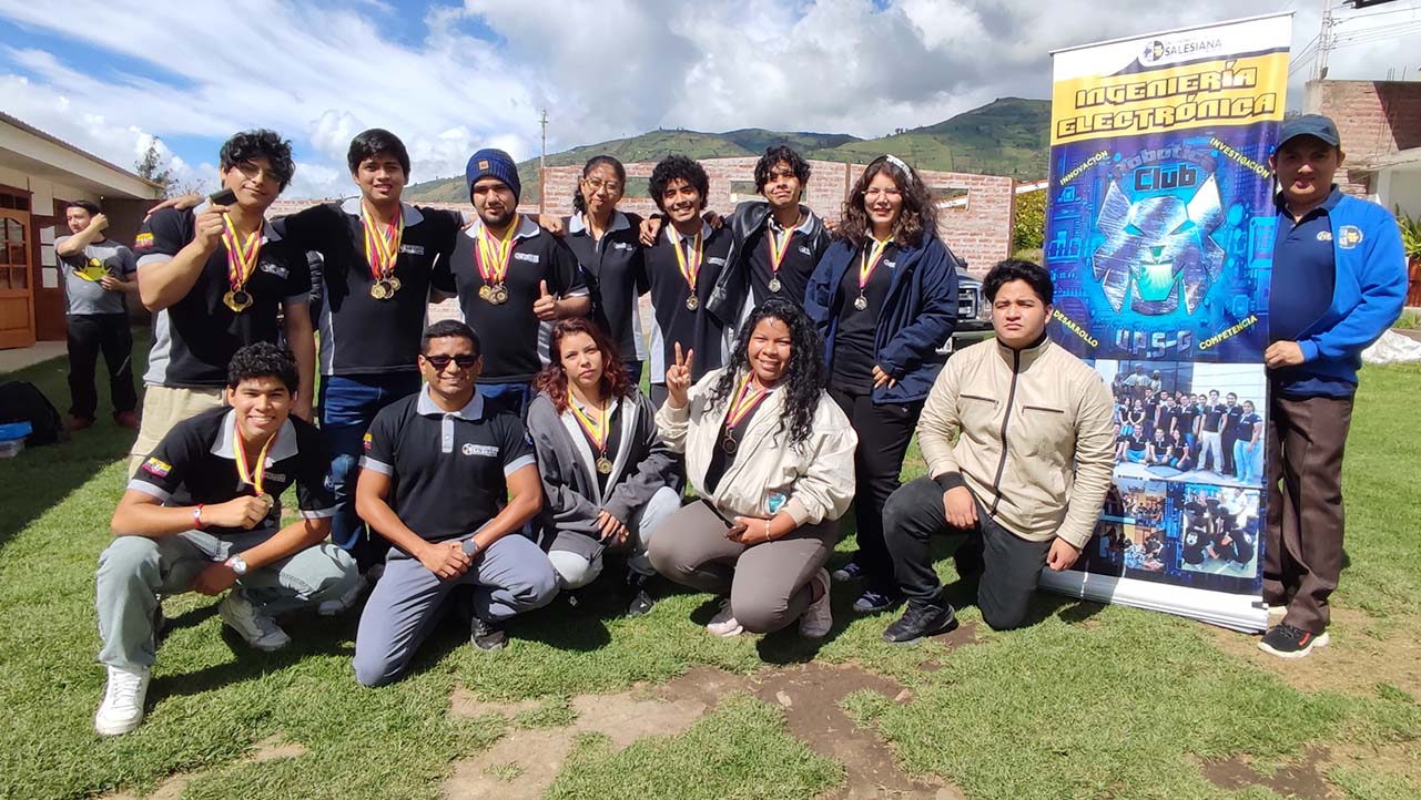 The robotics club from our branch campus in Guayaquil