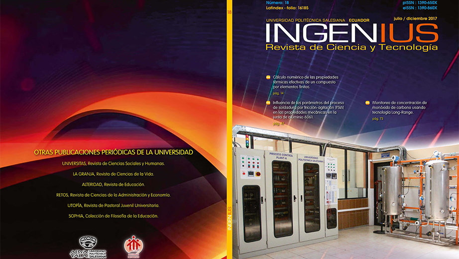 Portada de la nueva edición de la revista INGENIUS