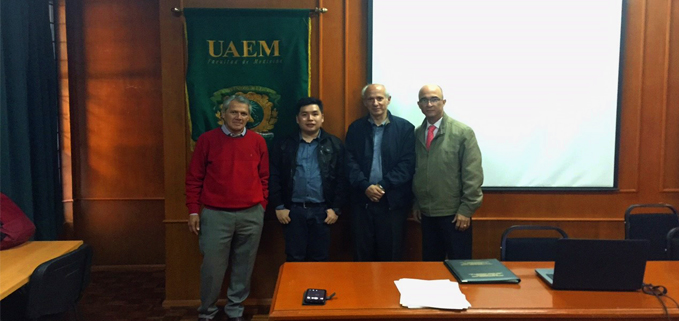 Patricio Antonio Velasco (first on the left) with other researchers from Philippines, Colombia and Spain