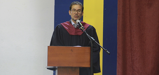 José Juncosa during his speech