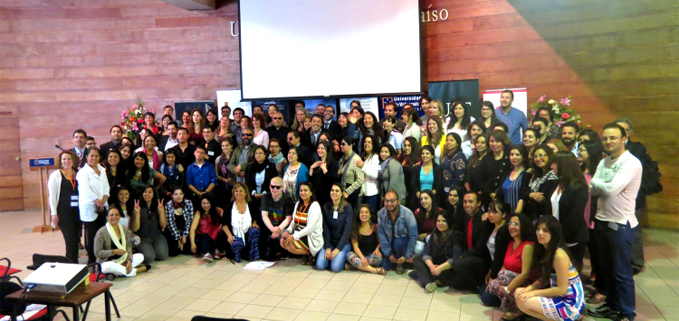 Grupo de asistentes al congreso internacional.