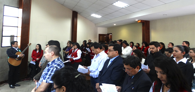 Mass in the university chapel