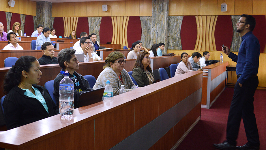 Pablo Pérez during his talk