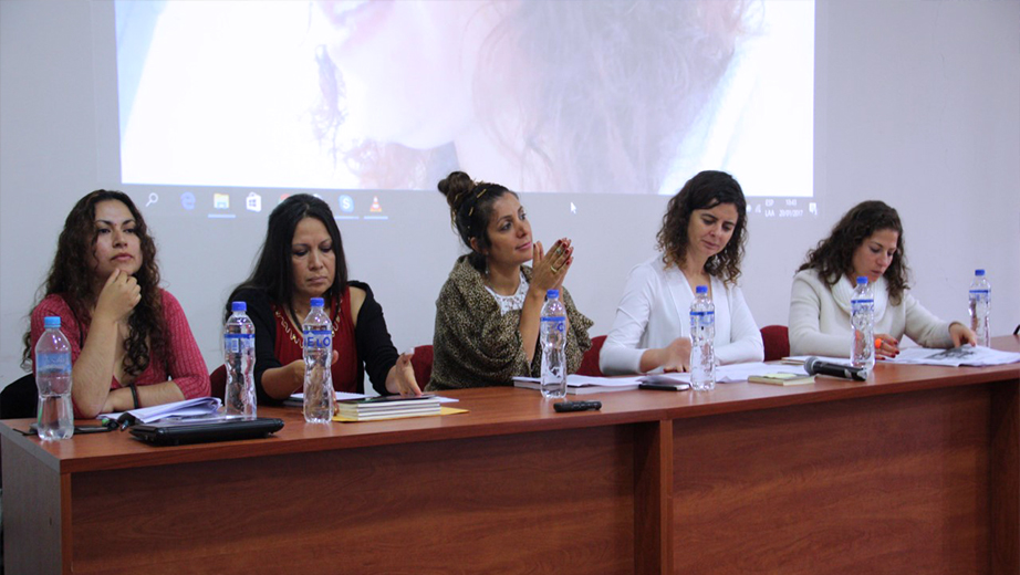 (De izq.) Lorena Campo (UPS); Silvia Tamayo (CCE); Patricia Passo, Universidad Rey Juan Carlos España; Paz Guarderas (UPS); Tatiana Bichara (IAEN) y Ana María Palys (PUCE)