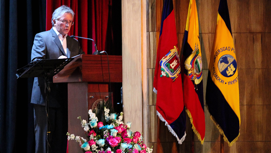 Marcelo Farfán, during his talk