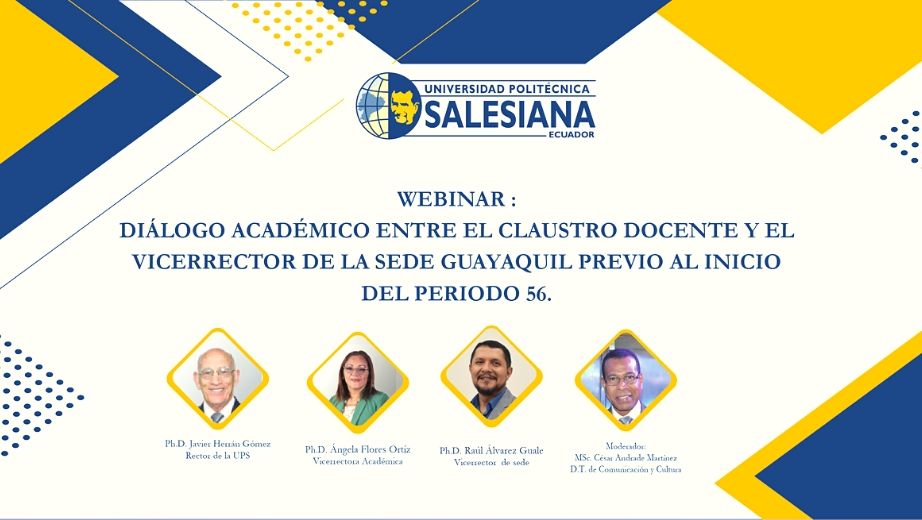 Webinar: Diálogo académico entre el claustro docente y el Vicerrector