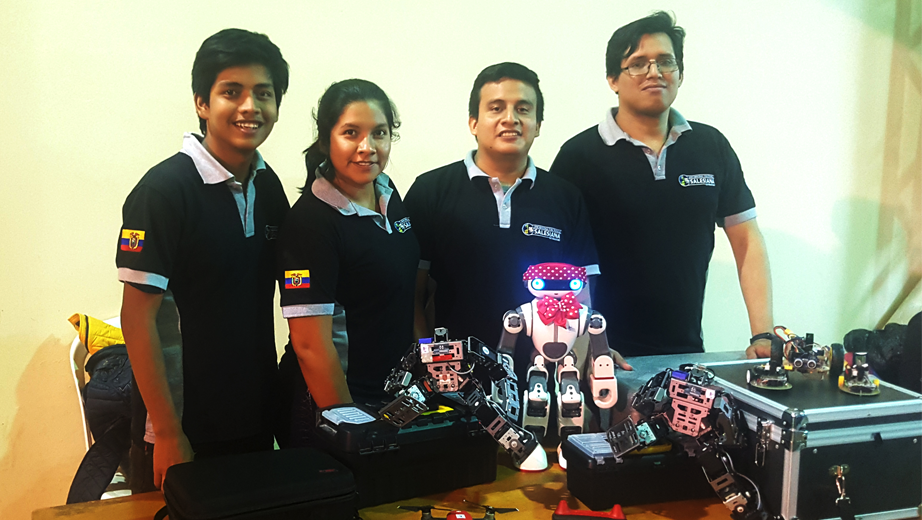 The robotics club from Guayaquil