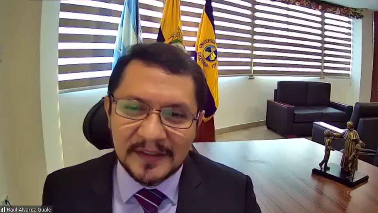 Raúl Álvarez, Vicerrector sede Guayaquil durante su intervención