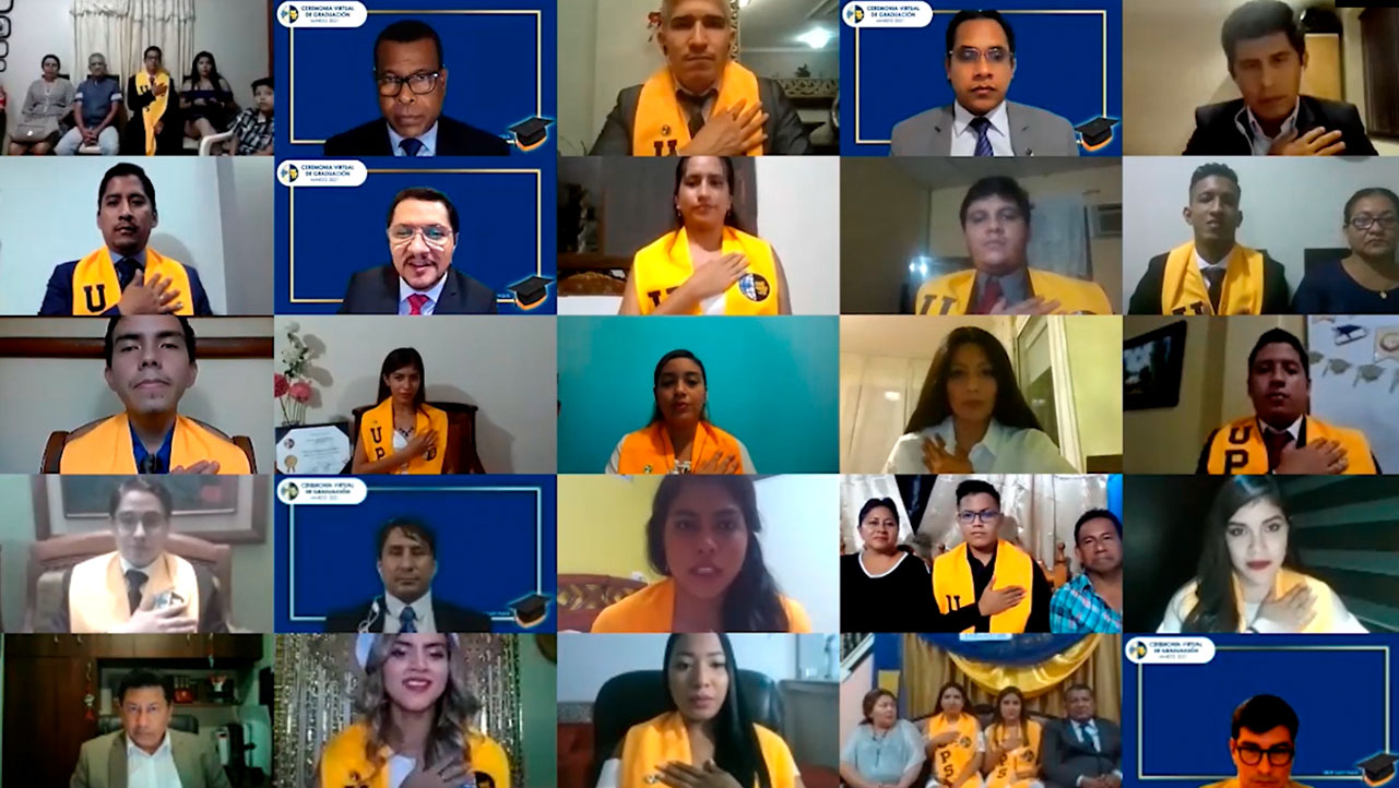 Acto de graduación de la sede Guayaquil de manera virtual
