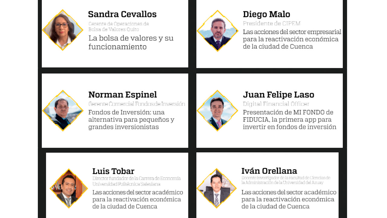 Ponentes de distintas instituciones del Ecuador