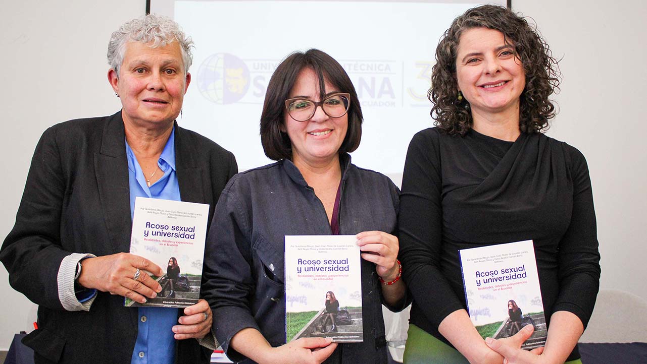 (De izq.) Roxana Arroyo, Cristina Álvarez y Paz Guarderas