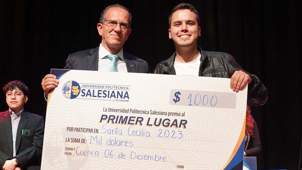 Josué Rodríguez, estudiante de la carrera de Psicología ganador del concurso Voces de Santa Cecilia edición 2023