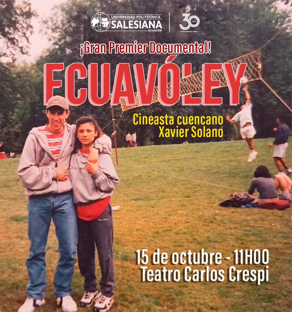 Afiche de la Premier del documental “Ecuavóley”