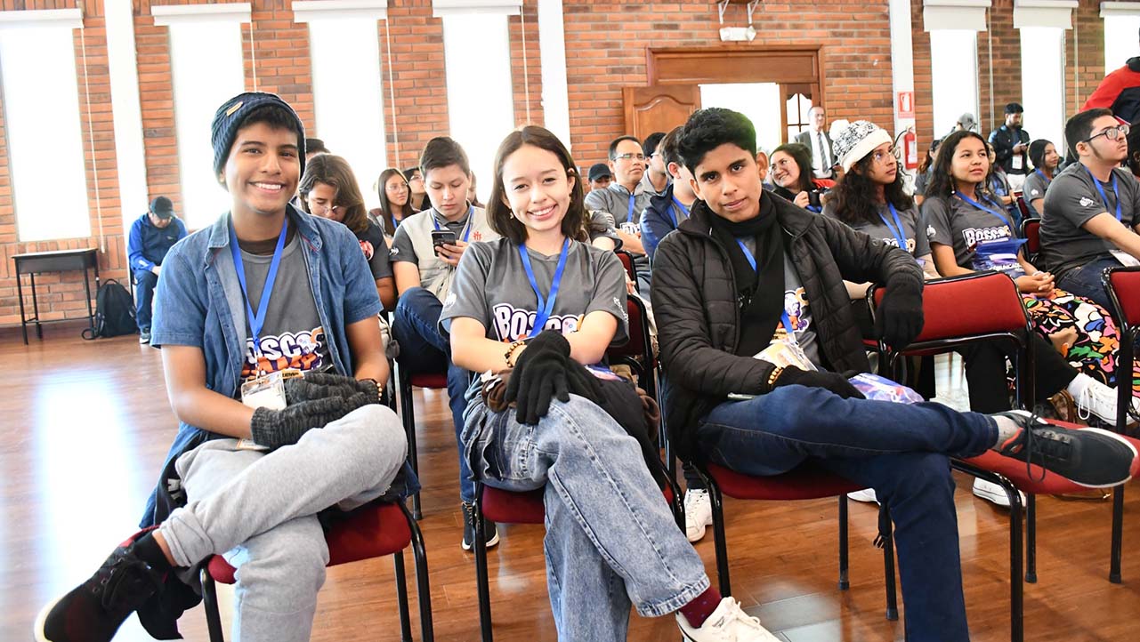 Jóvenes comunicadores salesianos que fueron parte del Bosco Camp 2024