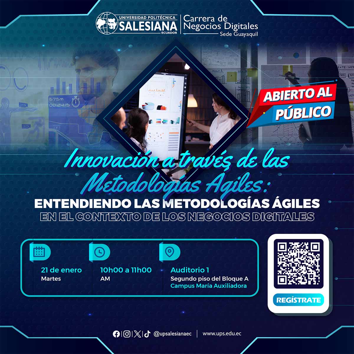 Afiche de la Innovación a través de las metodologías ágiles