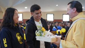 Eucaristía celebrada en la sede Cuenca y que estaba presidida por el P. Juan Cárdenas